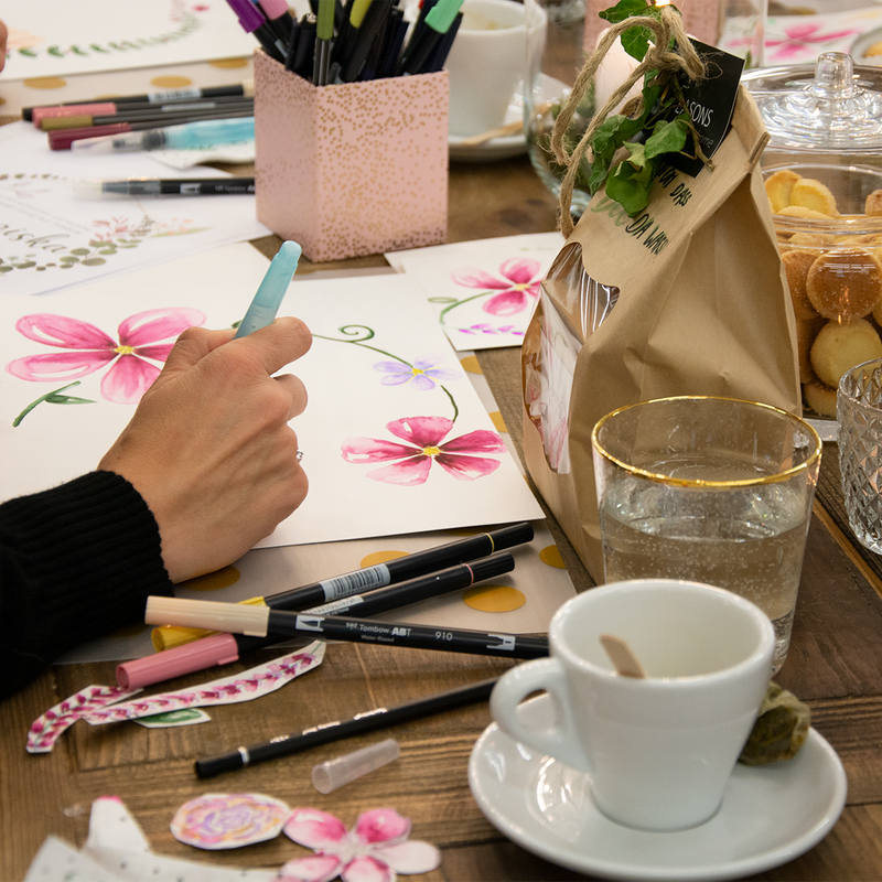 Lettering & Illustration auf Kermaik und Textil